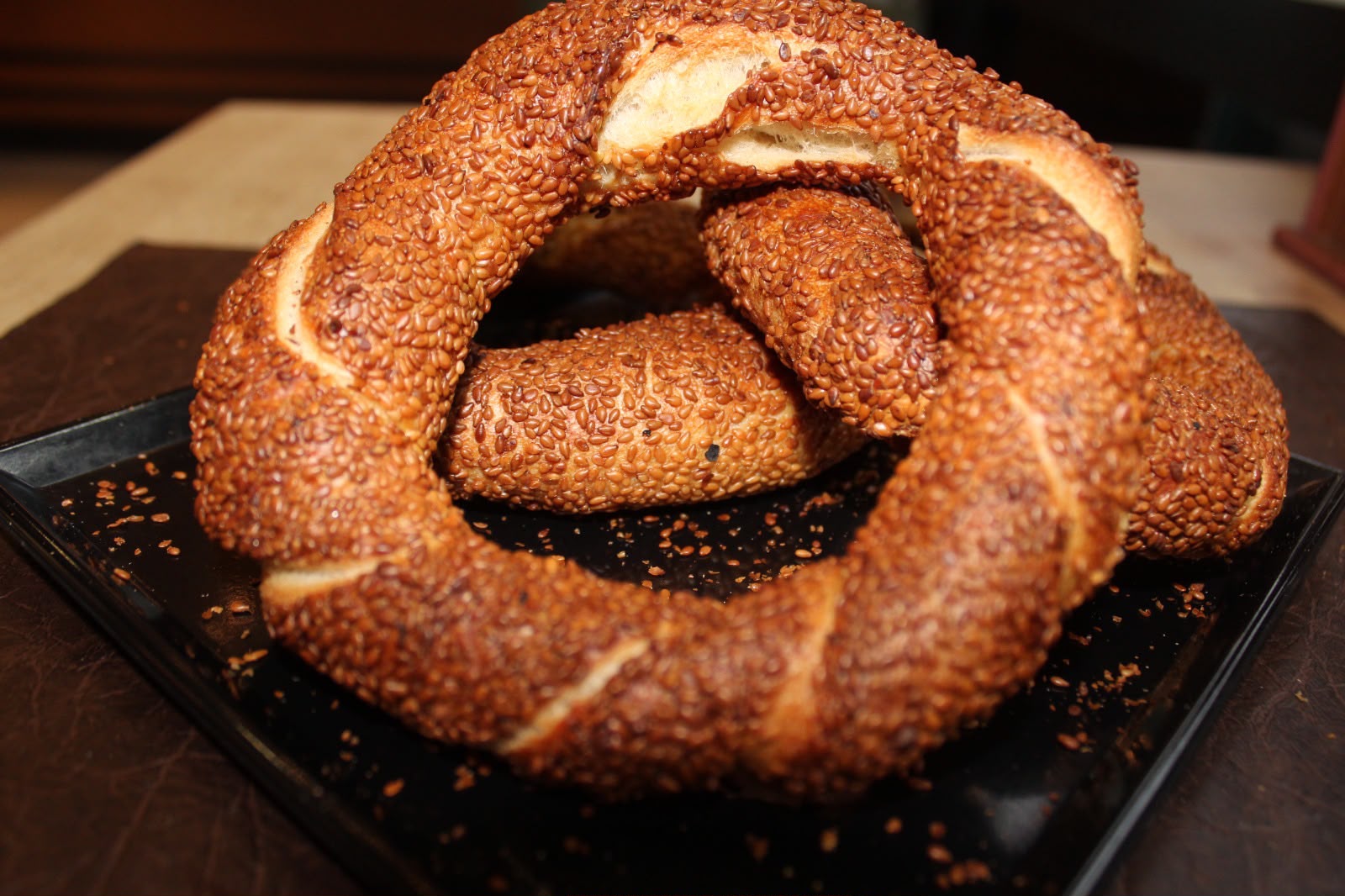 Pilitam Bakery çıtır susamlı simit tepsisi
